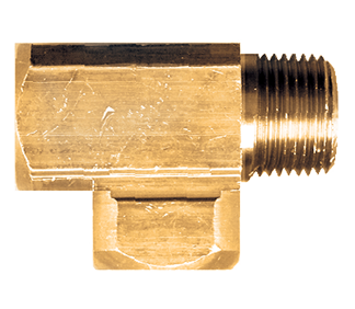Fairview Brass Tee;1/4 FPTx1/4 MPTx1/4 FPT;Xtruded Item #: FVF-X107-B | GarageAndFab.com