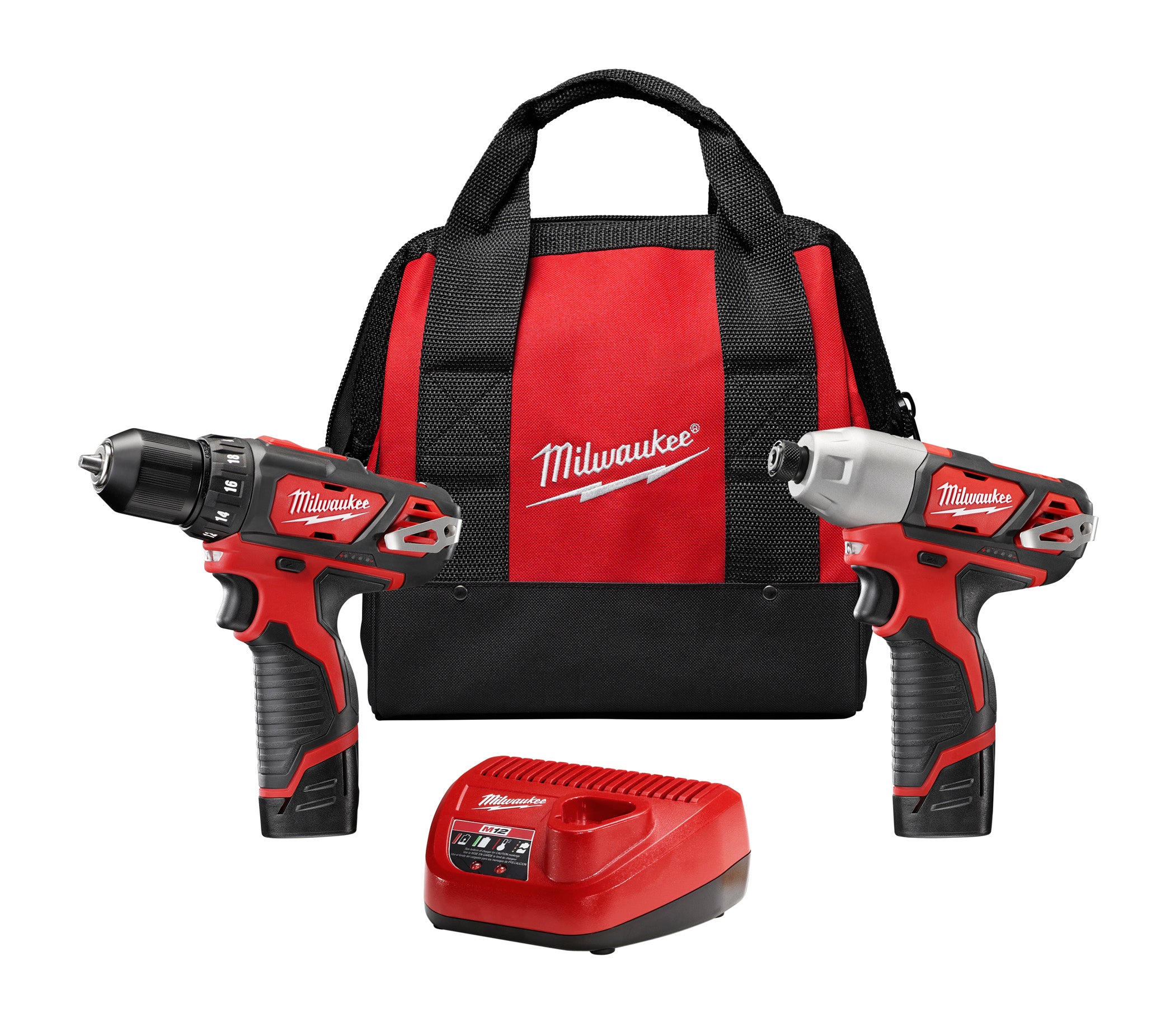 Milwaukee Electric M12 12V Combo Drill/Driver Kit 3/8" Drill/Driver And 1/4" Hex Impact Driver - MLW-2494-22 | MFVCanada.com