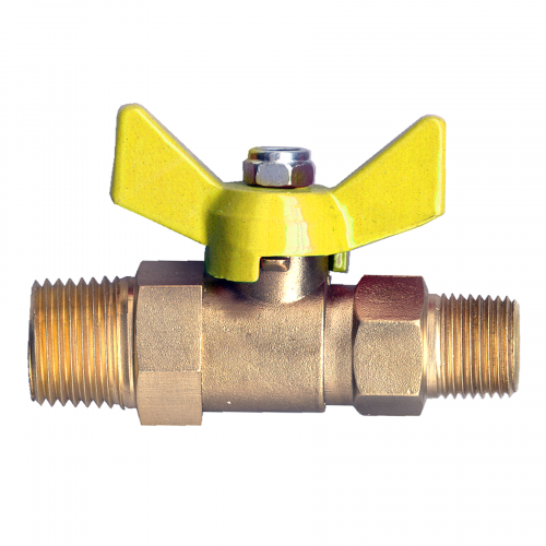 Fairview Utility Ball Valve;1/2MPTx3/8MPT Item #: FVF-BV1122-DC | GarageAndFab.com