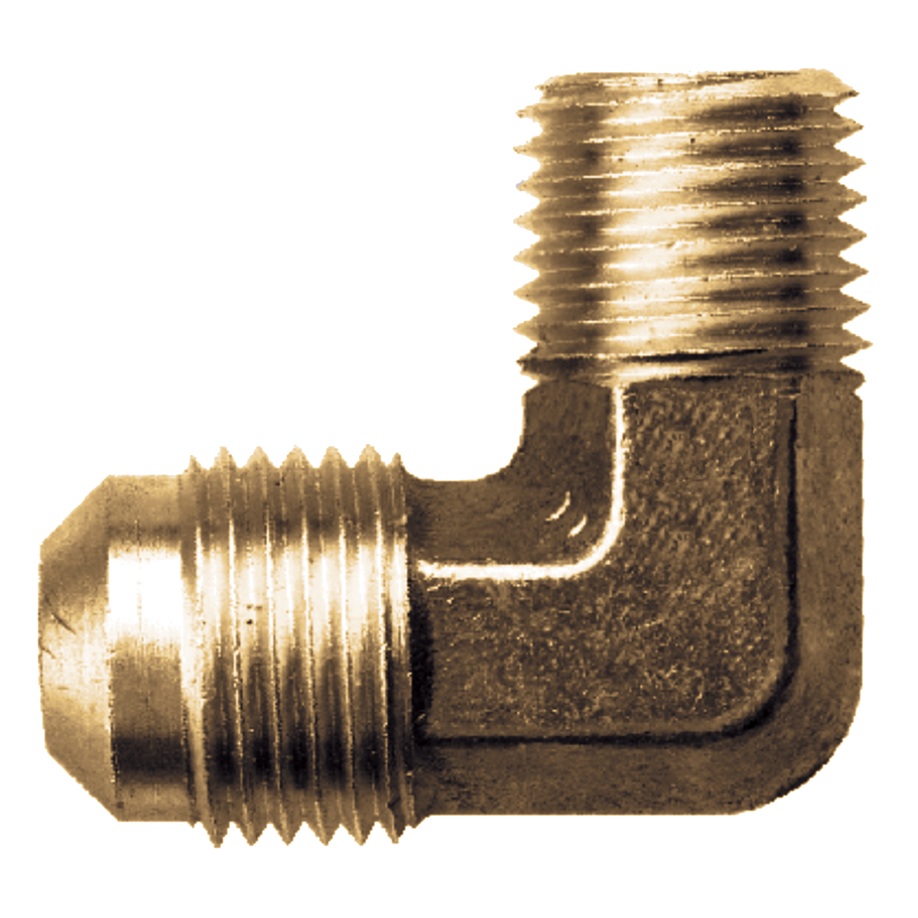 Fairview 90 Elbow;1/4 Flarex1/4 MPT;Lead Free Brass Item #: FVF-LF-49-4B | GarageAndFab.com