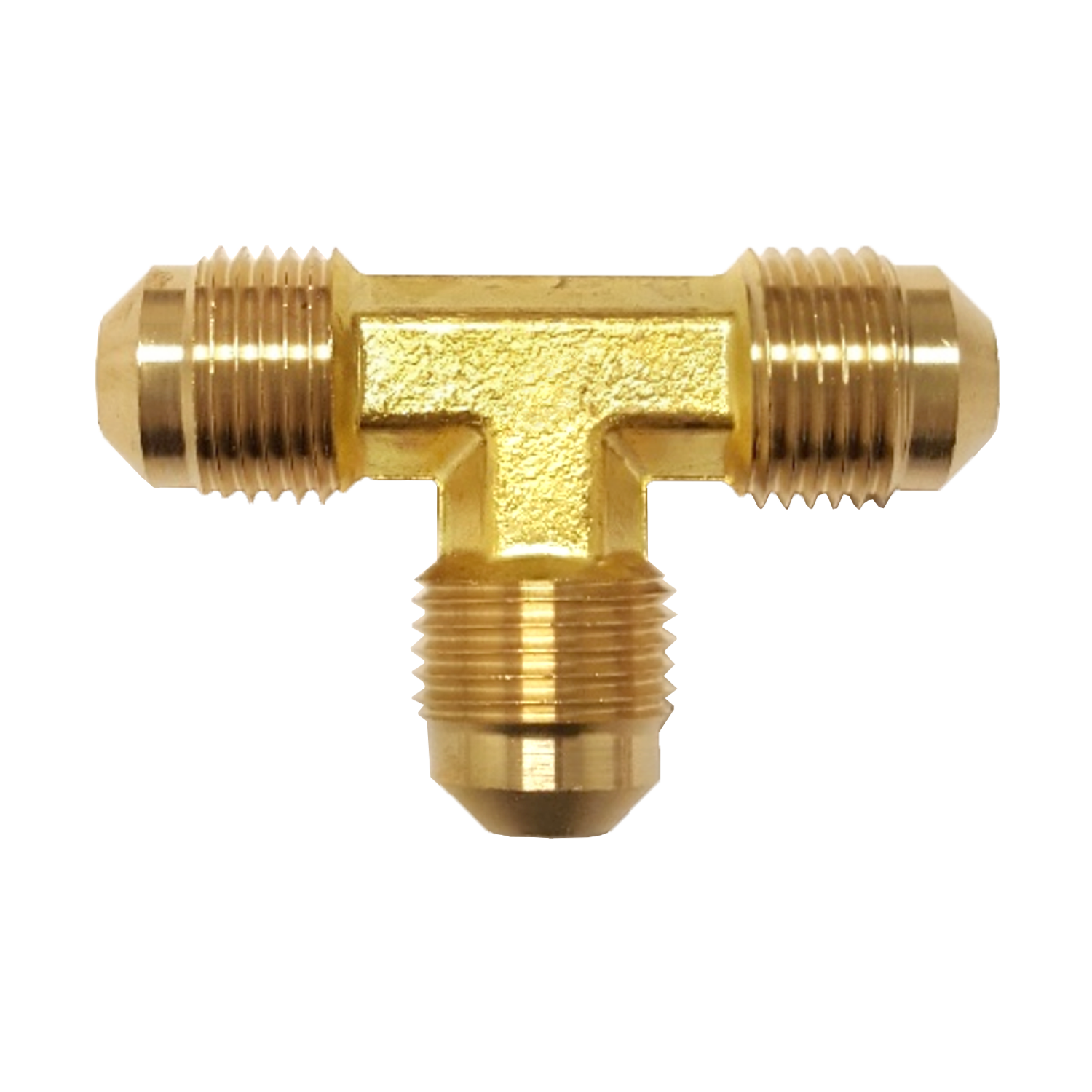 Fairview Brass Tee;5/8M.SAEx1/2M.SAEx1/2M.SAE Item #: FVF-44R-1088 | GarageAndFab.com