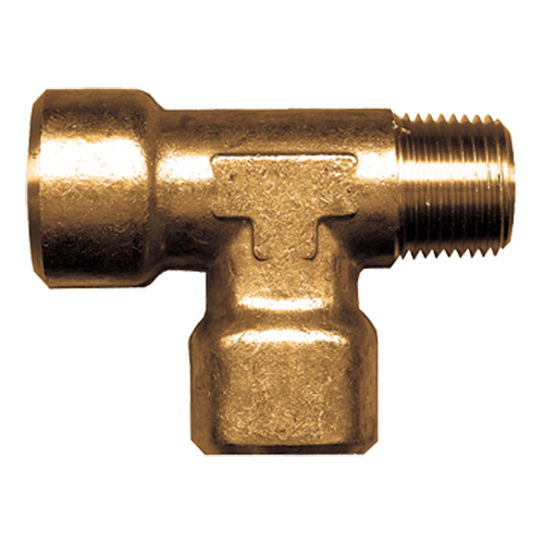 Fairview Tee;3/8 FPTx3/8 MPTx3/8 FPT;Lead Free Brass Item #: FVF-LF-107-C | GarageAndFab.com