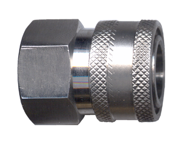 Fairview SS Pres.Wash Coupler;3/8x3/8 FPT Item #: FVF-QD-SSTC6-6F | GarageAndFab.com