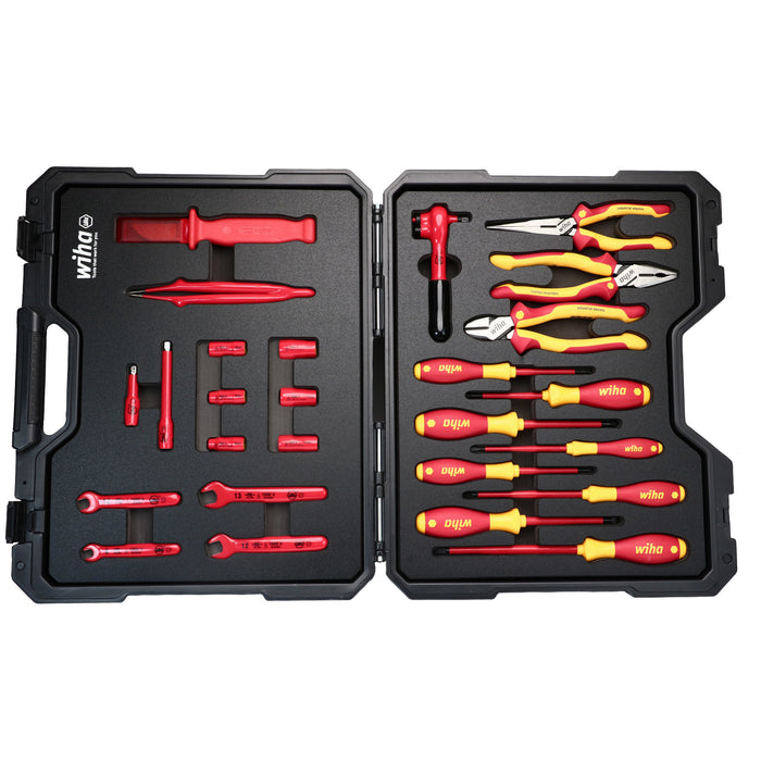 WIHA TOOLS 26-Piece Insulated Hybrid & Ev Essentials Tool Kit - WIH-91890 | GarageAndFab.com