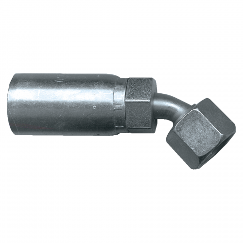 Fairview U Series Crimp End;45Elbow;3/8ID x3/8FORFS Item #: FVF-SC650-66 | GarageAndFab.com