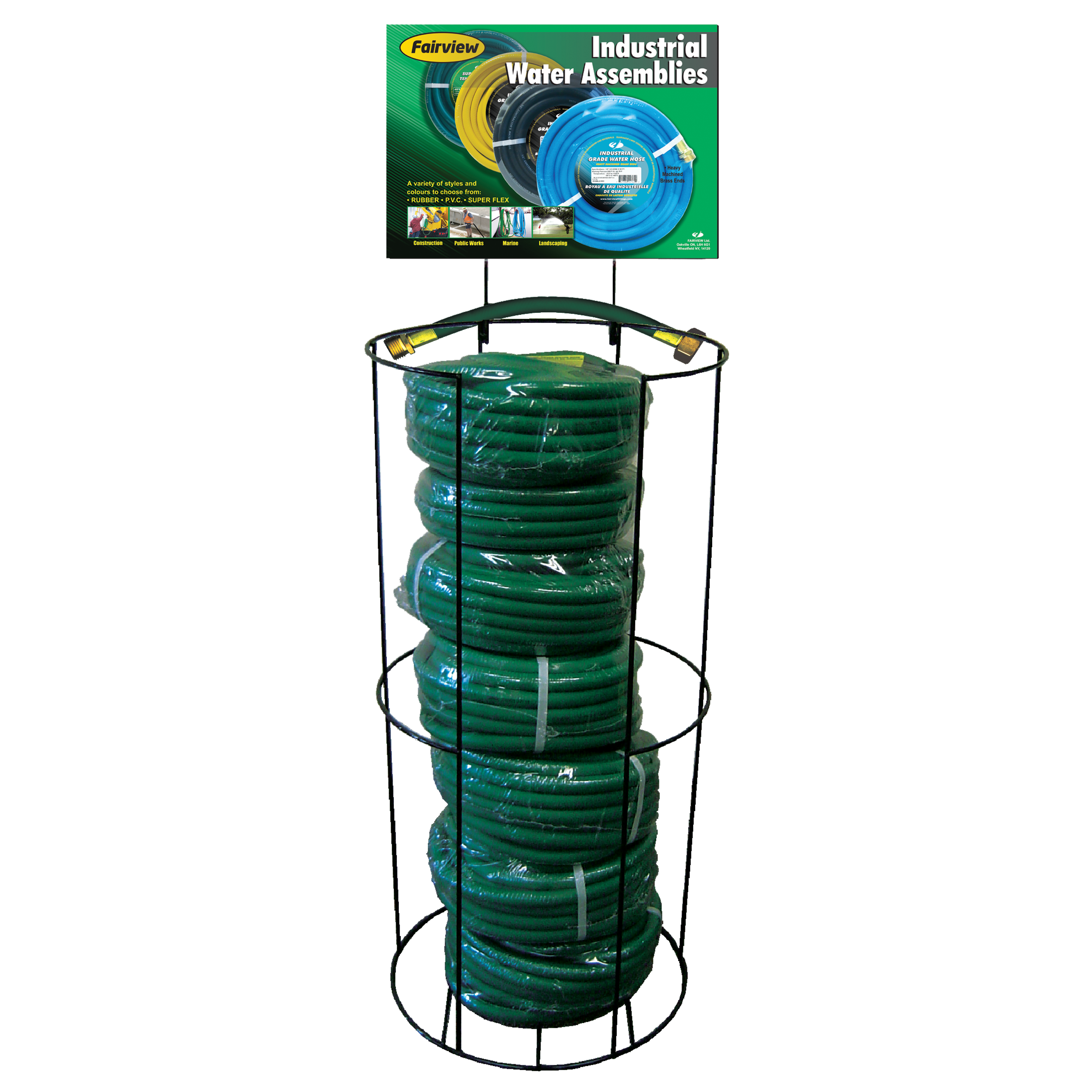 Fairview WHGL8GRN-50H in Display Rack(8) Item #: FVF-WHDR-GRN-KIT | GarageAndFab.com