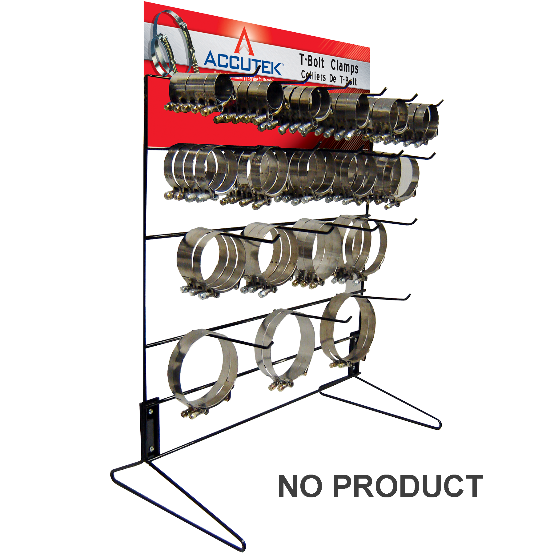 Fairview 18 Hook T-Bolt Display Rack w/sign Item #: FVF-HCR-18-RACK | GarageAndFab.com