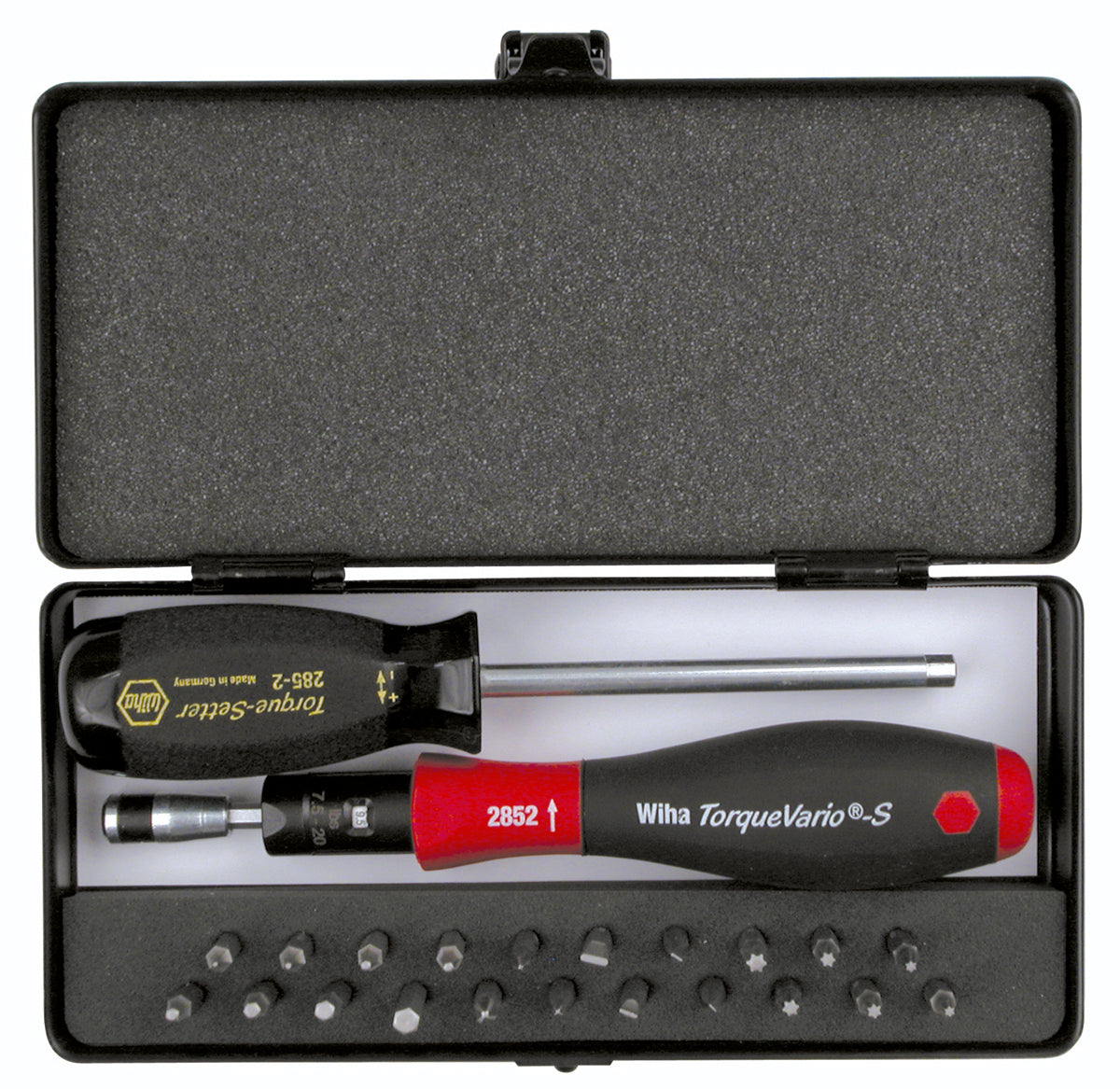 WIHA TOOLS 24 Piece Torquevario-S Microbits Set - 28593 - WIH-28593 | GarageAndFab.com