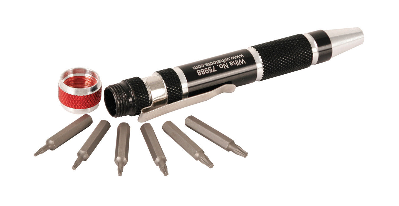WIHA TOOLS 7 Piece Pocket Clip Torx Microbit Set - WIH-75985 | GarageAndFab.com