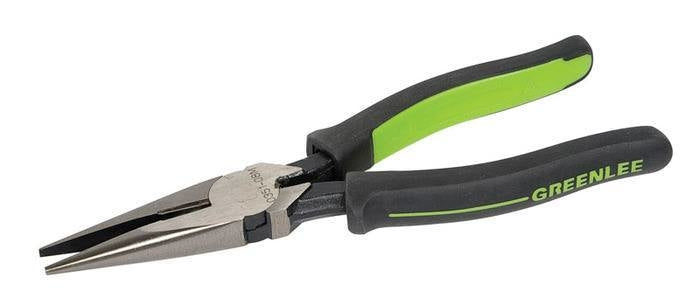 Greenlee Pliers, Long Nose, 8" Molded -GRE-0351-08M | GarageAndFab.com