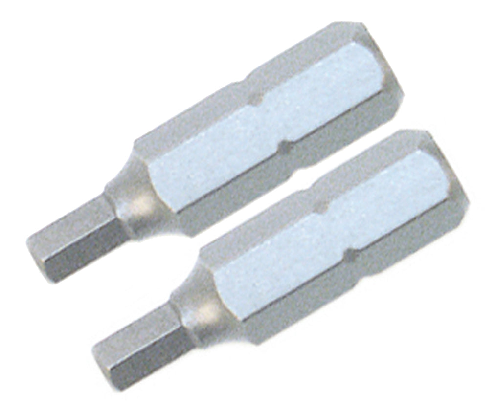 WIHA TOOLS Security Hex Insert Bit 5.0 X 25Mm - 2 Pack - WIH-71983 | GarageAndFab.com