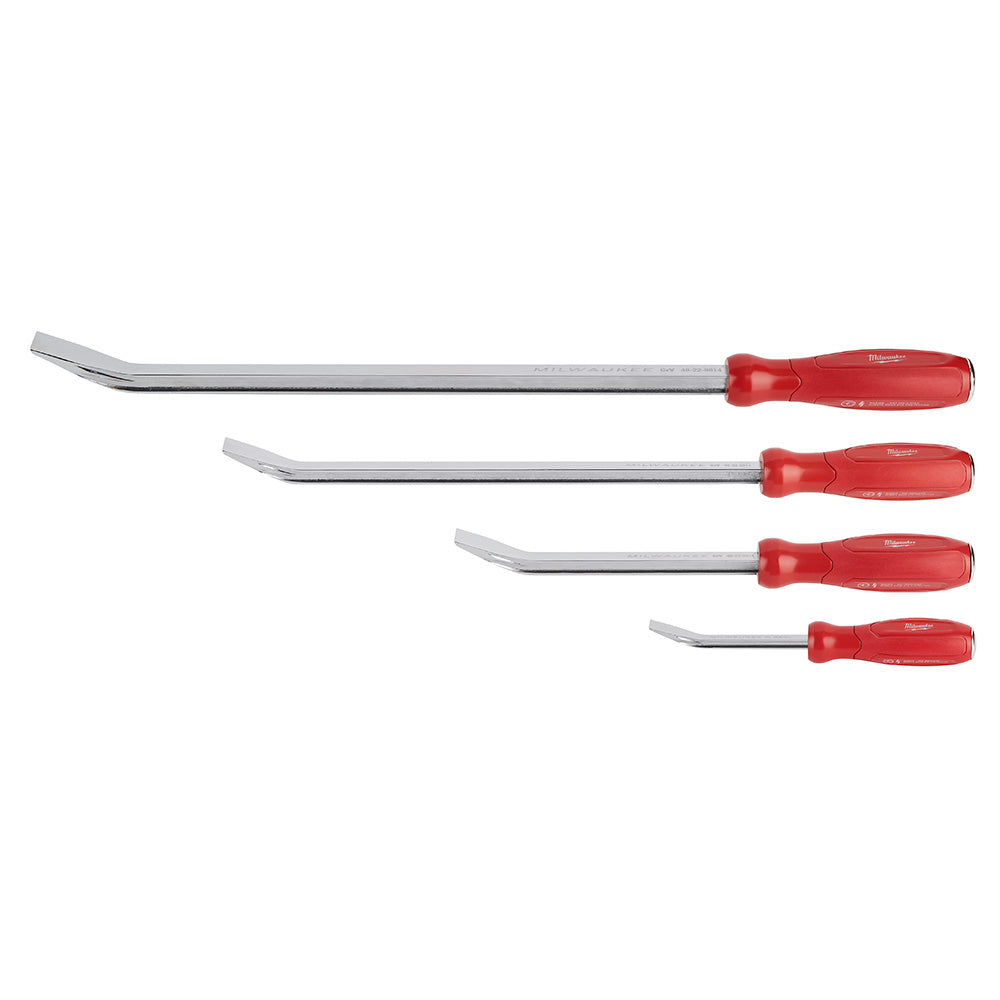 Milwaukee Electric 4-Pc Pry Bar Set  8", 12", 18", 24" - MLW-48-22-9214 | MFVCanada.com