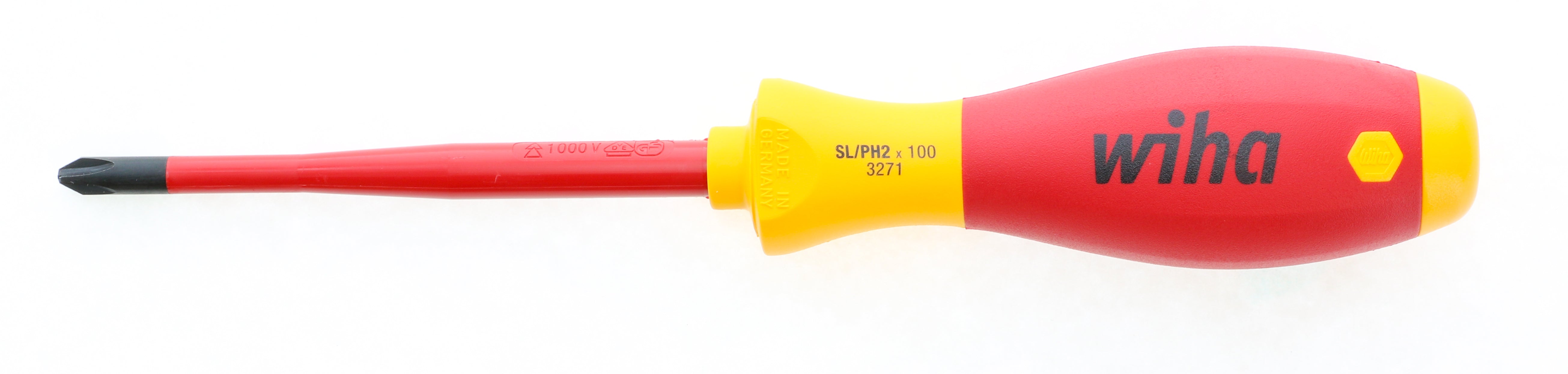 WIHA TOOLS Insulated Slimline Xeno Driver #2 X 100Mm - WIH-30747 | GarageAndFab.com