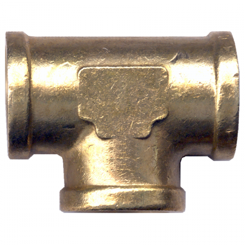 Fairview Brass Tee;3/8x3/8x1/4 FPT Item #: FVF-101-CB | GarageAndFab.com