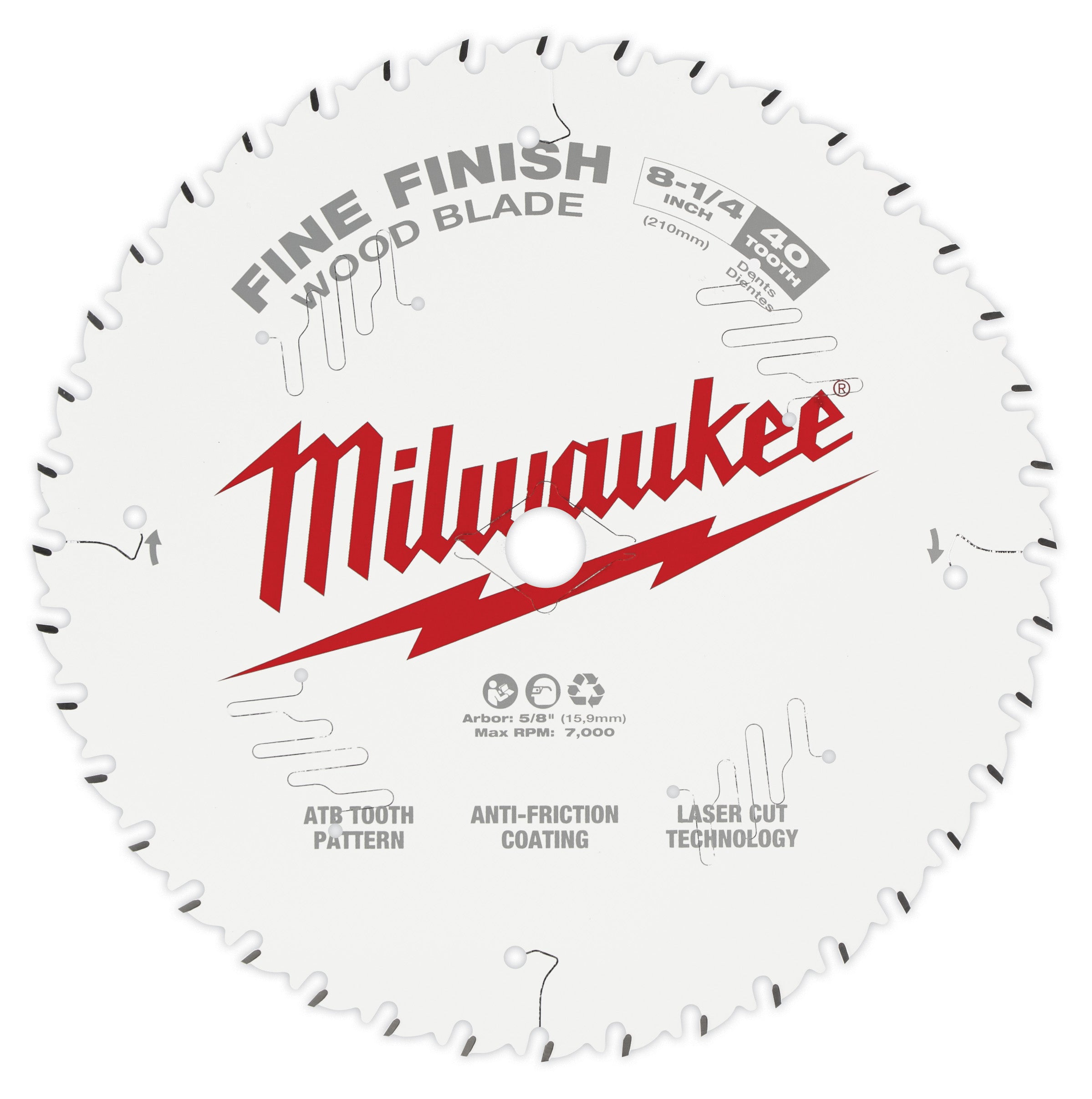 Milwaukee Electric (3) 8-1/4" 40T Fine Finish Bl - MLW-48-40-0822 | MFVCanada.com