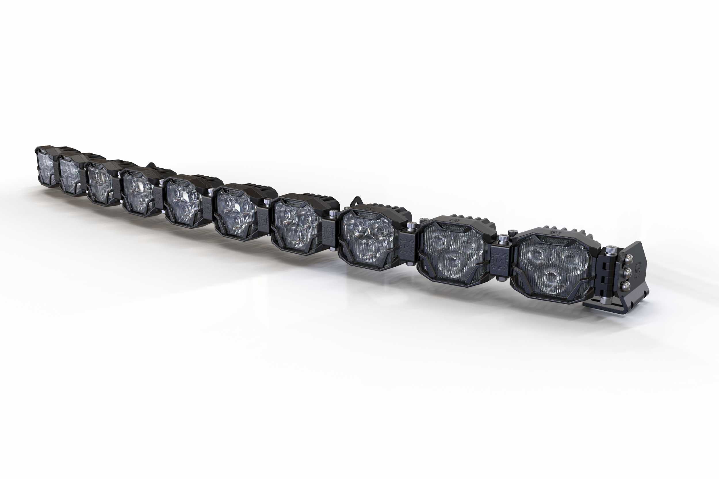 Double-Row BangerBar: (10 Pod / 40.5") (NCS Power - White) BAR-2ROW-019 | GarageAndFab.com