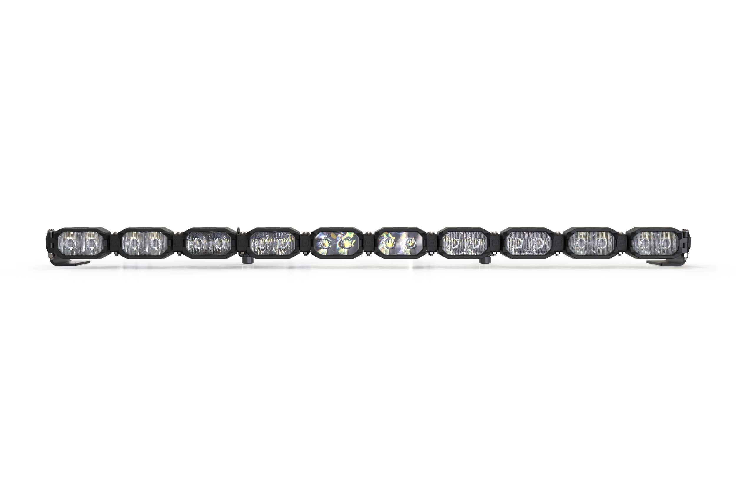 Single-Row BangerBar: (10 Pod / 40") (NCS Power - White) BAR-1ROW-019 | GarageAndFab.com