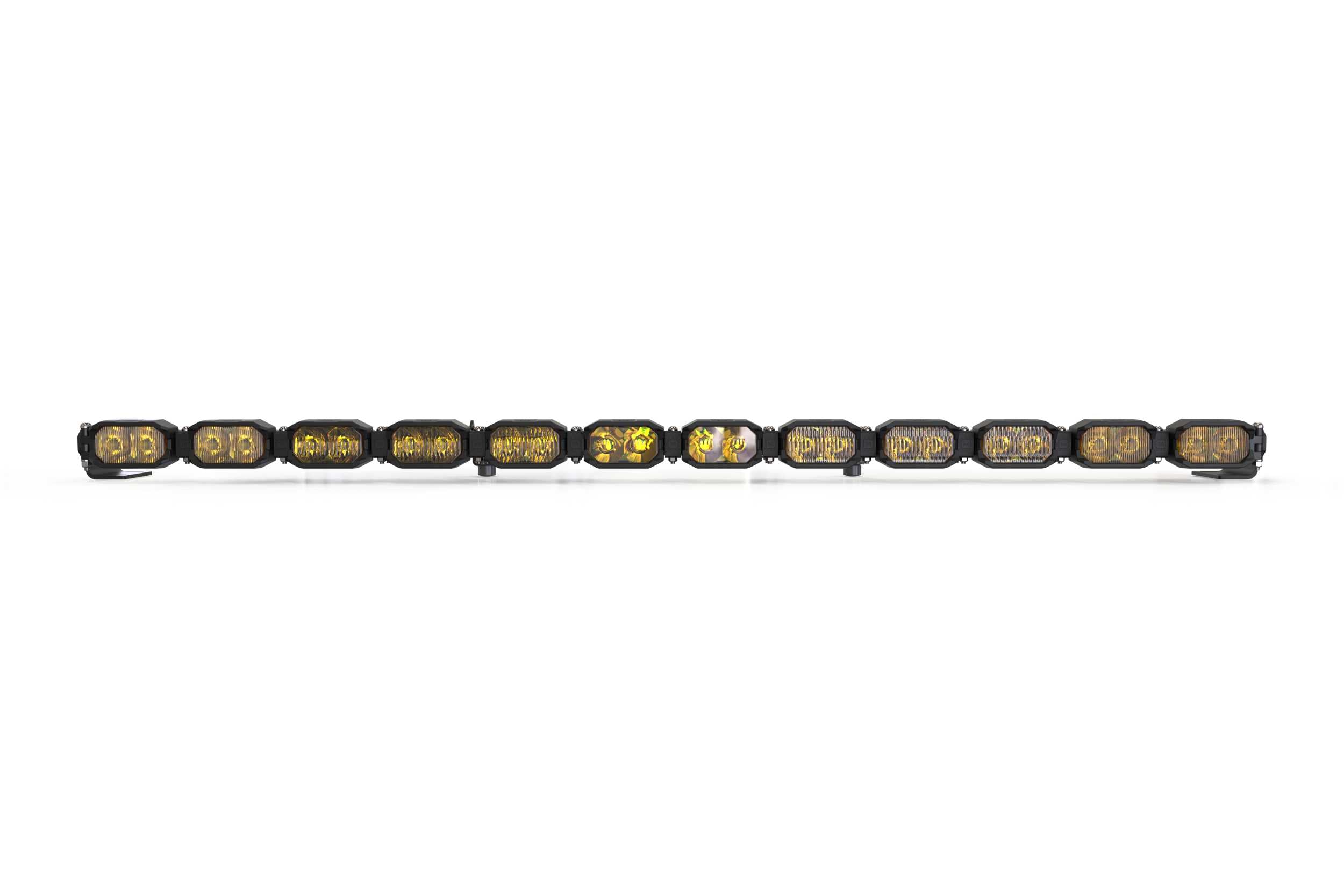 Single-Row BangerBar: (12 Pod / 47") (HXB Power - Yellow) BAR-1ROW-029 | GarageAndFab.com