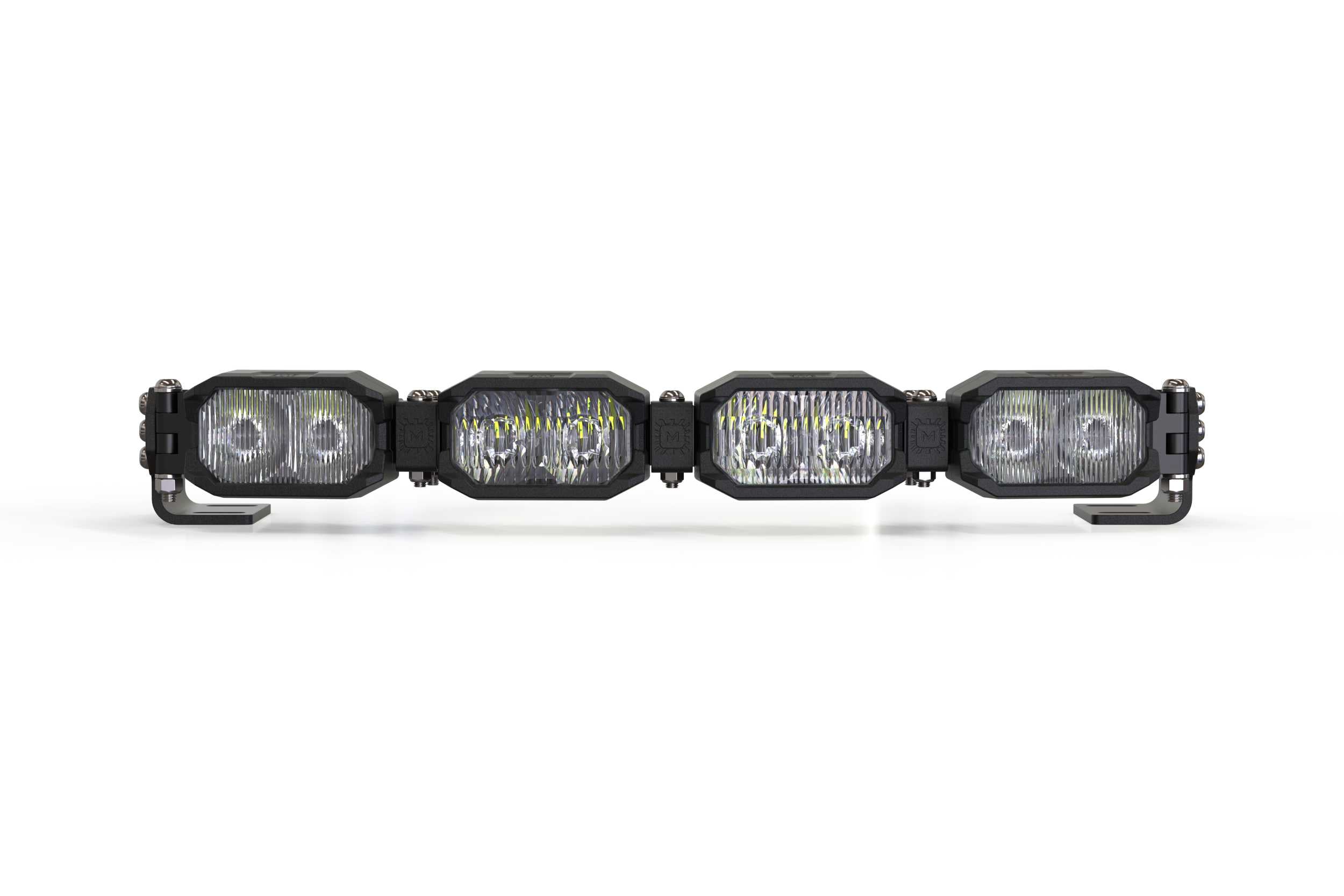 Single-Row BangerBar: (4 Pod / 16") (NCS Power - White) BAR-1ROW-001 | GarageAndFab.com