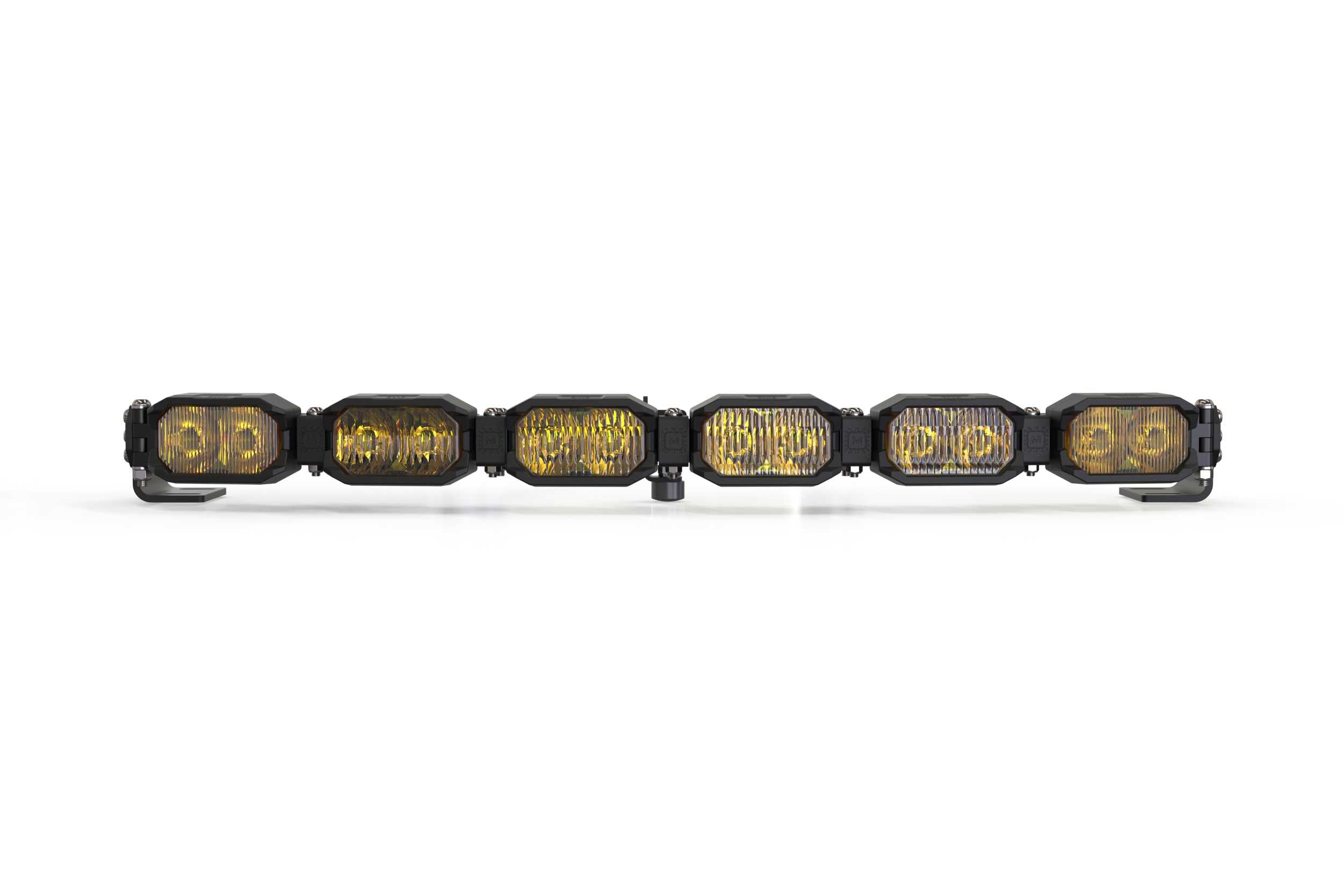 Single-Row BangerBar: (6 Pod / 24") (HXB Power - Yellow) BAR-1ROW-011 | GarageAndFab.com