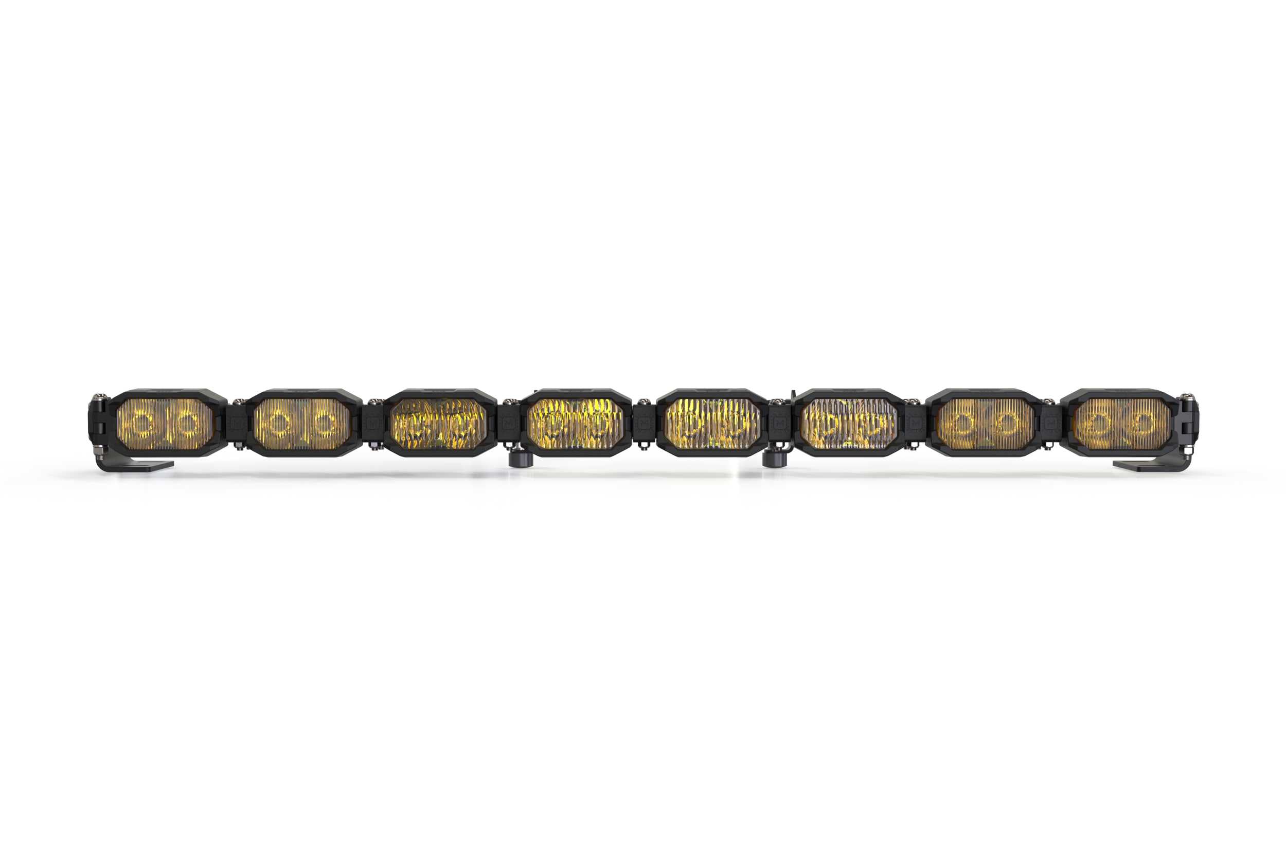 Single-Row BangerBar: (8 Pod / 31.5") (NCS Power - Yellow) BAR-1ROW-014 | GarageAndFab.com