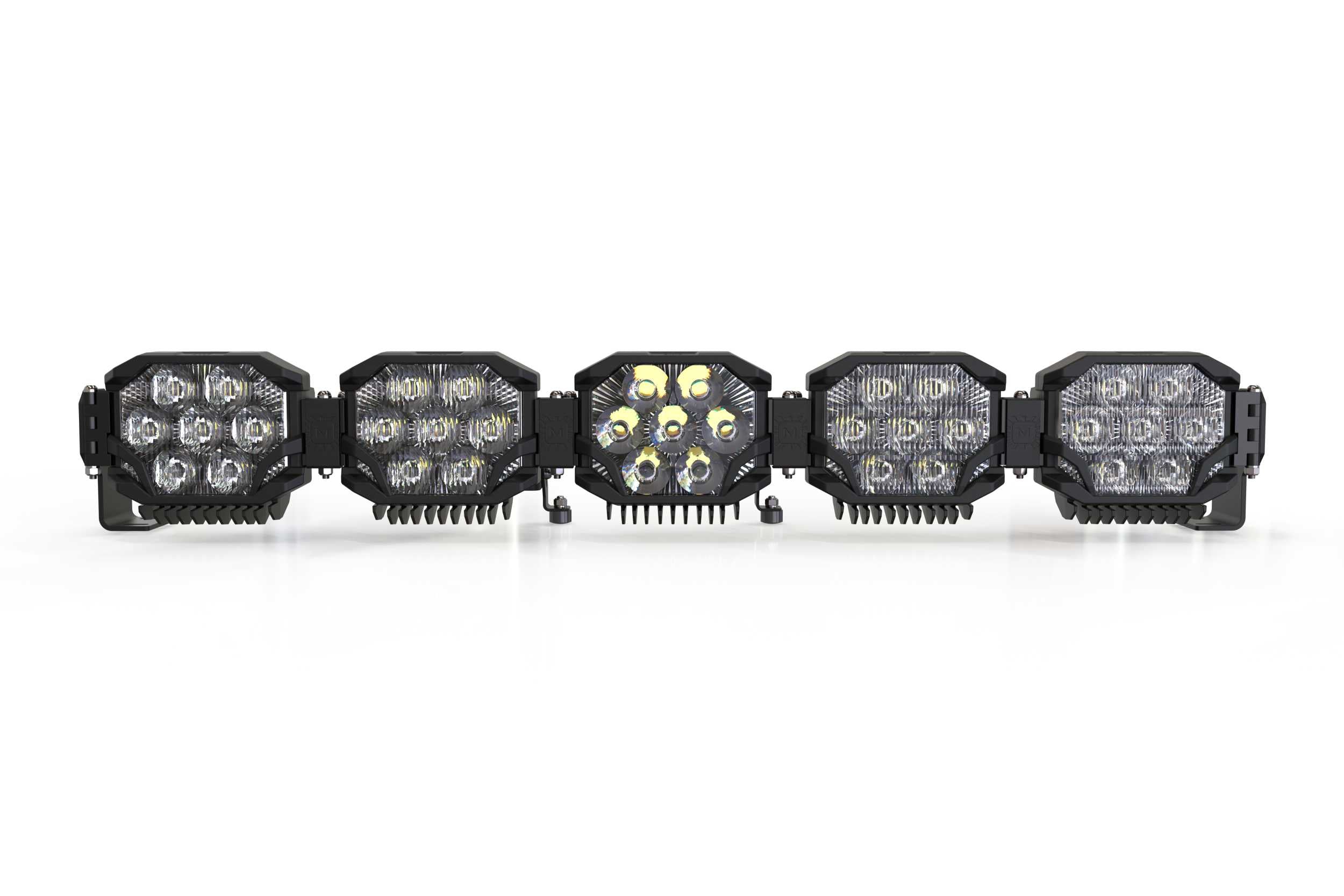 Triple-Row BangerBar: (5 Pod / 36") (HXB Power - White) BAR-3ROW-010 | GarageAndFab.com