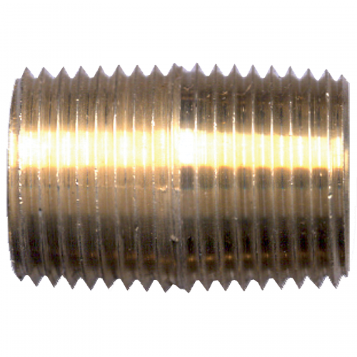 Fairview Brass Close Nipple;1-1/4 MPT Item #: FVF-112-J | GarageAndFab.com