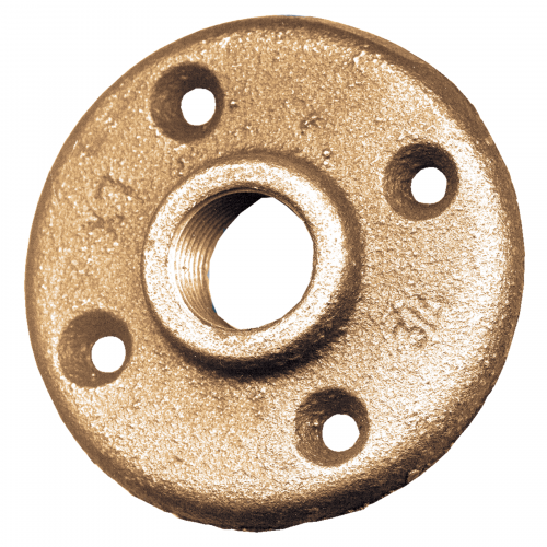 Fairview Brass Flange;1/2 FPT Item #: FVF-114-D | GarageAndFab.com