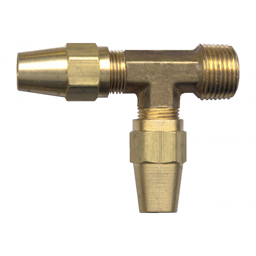 Fairview Tee-Copper AirBrake;1/4x1/4MPT Item #: FVF-1171-4B | GarageAndFab.com