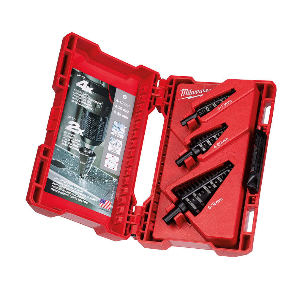 Milwaukee Electric Step Bit Metric 3Pc Set - MLW-48-89-9399 | MFVCanada.com