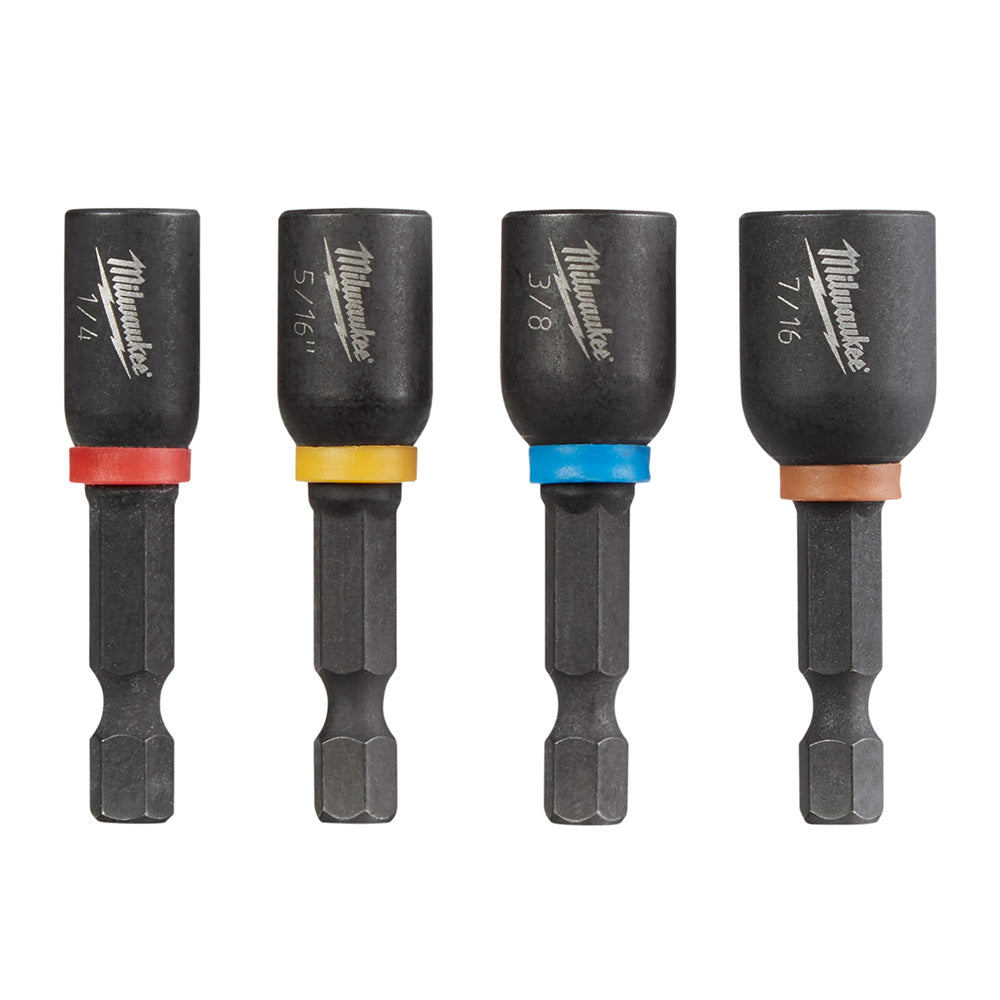 Milwaukee Electric 4Pc 1-7/8" Mag Nut Dr Set - MLW-49-66-4562 | MFVCanada.com