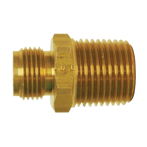 Fairview Connector;3/8 MSPx1/2 MPT Item #: FVF-134-CD | GarageAndFab.com