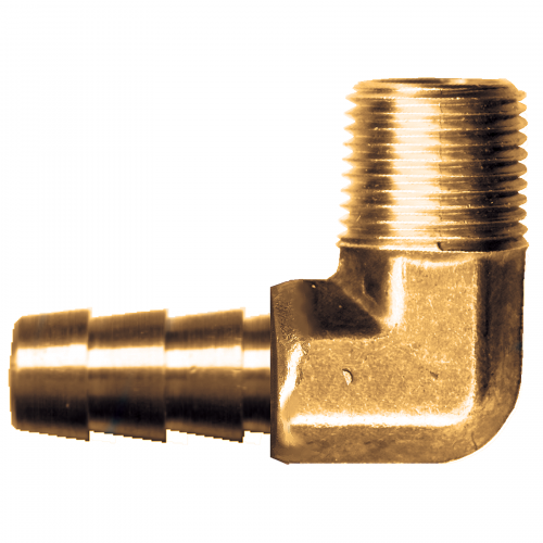 Fairview Brass 90 Elbow HBarb;5/16x3/8 MPT Item #: FVF-139-5C | GarageAndFab.com