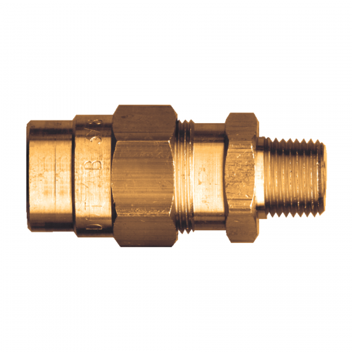 Fairview AirBrake Hose End;3/8 x1/2 MPT Item #: FVF-1492-6D | GarageAndFab.com