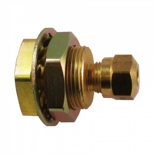 Fairview Blkhd Adapter;1/2x3/8 FPT Item #: FVF-1495N-8C | GarageAndFab.com