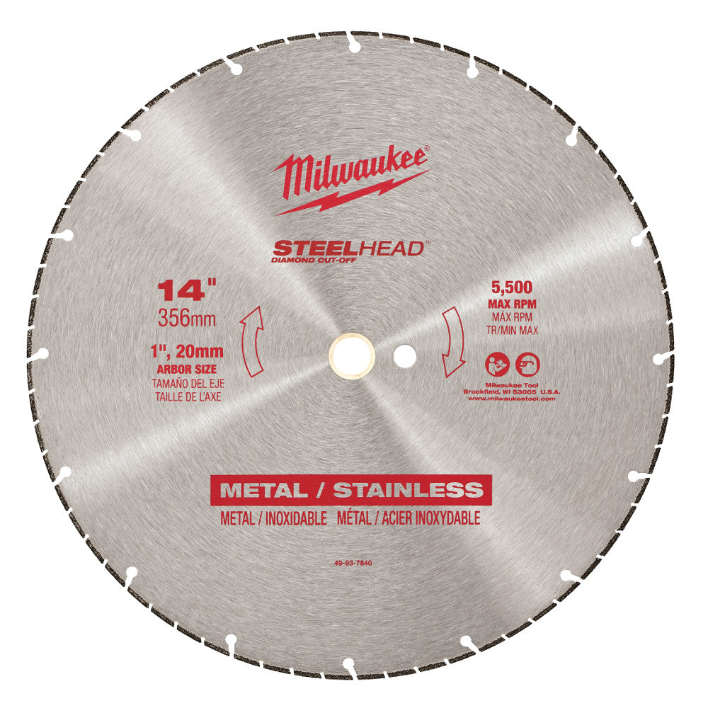 Milwaukee Electric 14" Steel Cutting Segmented - MLW-49-93-7840 | MFVCanada.com