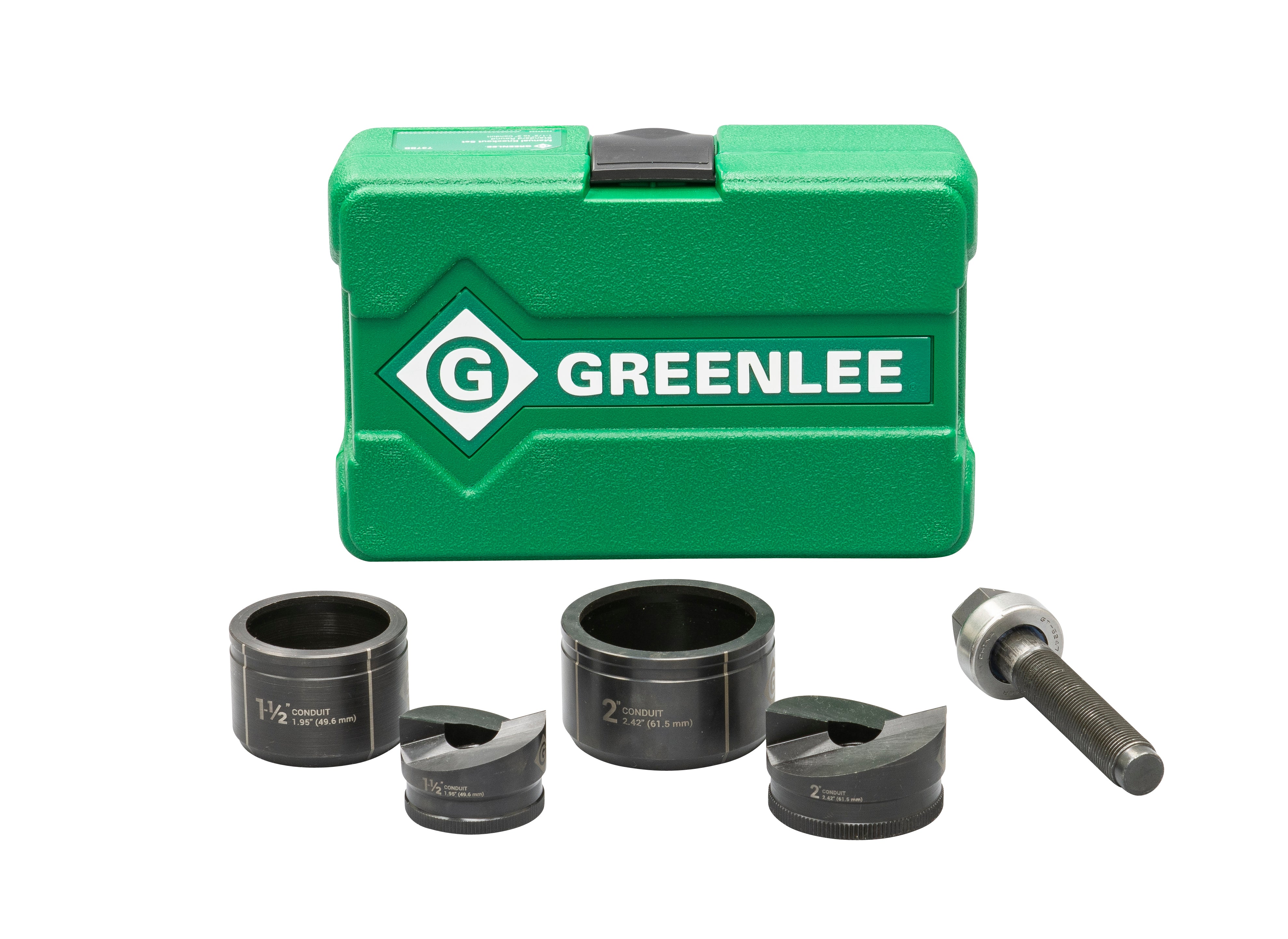 Greenlee Ko Set, Sb, 1-1/2" - 2" - GRE-7237BB | GarageAndFab.com