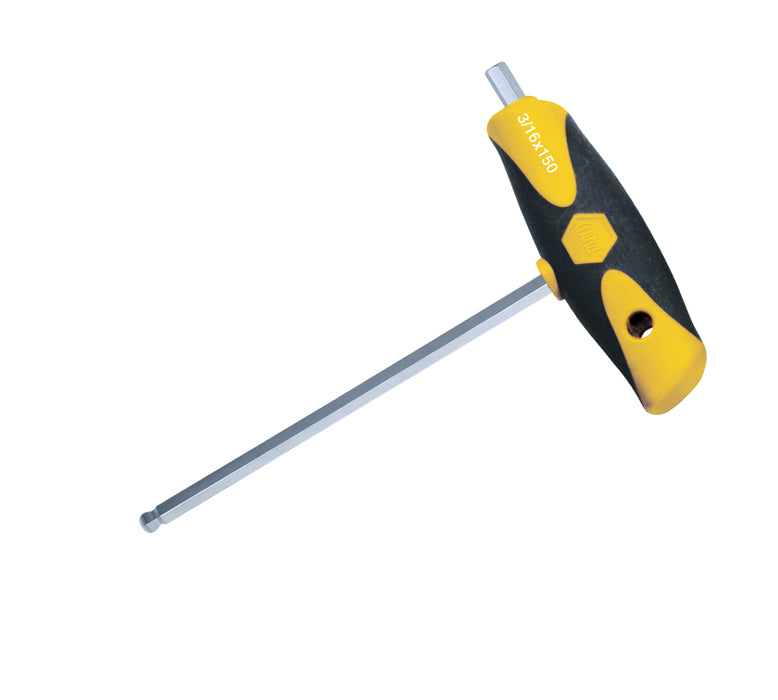 WIHA TOOLS Soft Grip Dual Drive Hex T-Handle 3/16" - WIH-54002 | GarageAndFab.com