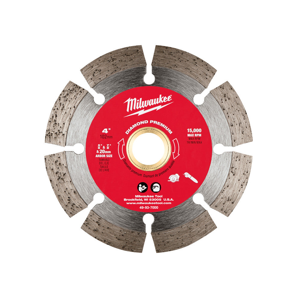 Milwaukee Electric 4"X.090X7/8-5/8"Segmented Bld - MLW-49-93-7000 | MFVCanada.com