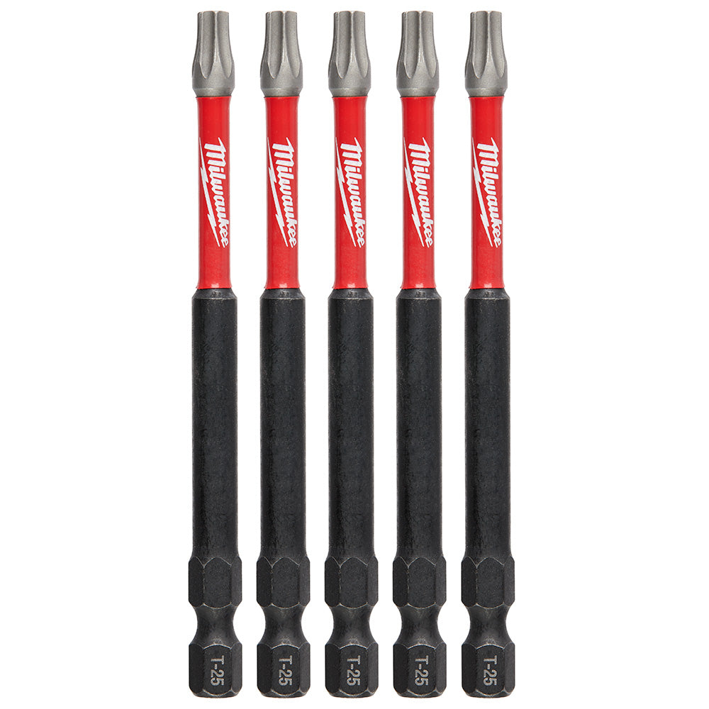 Milwaukee Electric (6) 5Pk 3-1/2" Pwrench Bit T25 - MLW-48-32-4579 | MFVCanada.com