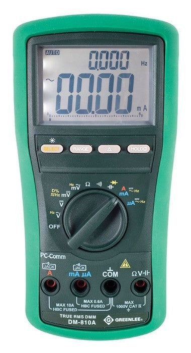 Greenlee Dmm,Trms,Ac/Dc,Cap(Dm-810A) - GRE-DM-810A | GarageAndFab.com