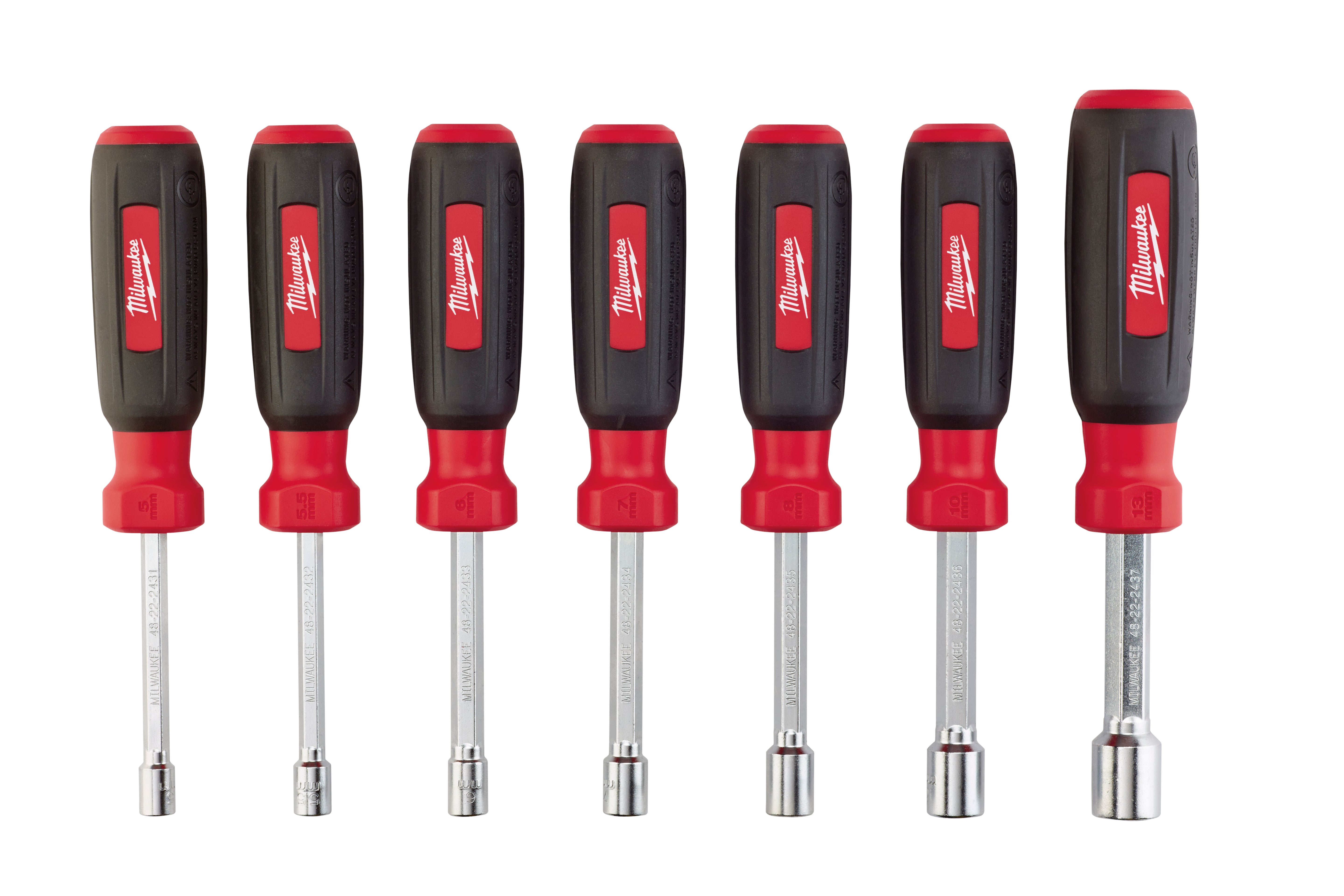 Milwaukee Electric 7 Pc Metric Nut Driver Set - MLW-48-22-2417 | MFVCanada.com