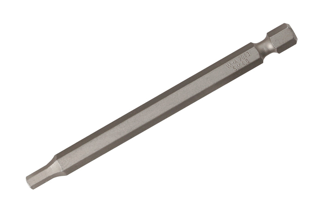 WIHA TOOLS Hex Power Bit 3.0 X 90Mm - WIH-74334 | GarageAndFab.com