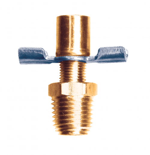 Fairview Back Seating Drain Valve Extended Outlet;1/4 MPT Item #: FVF-239-B | GarageAndFab.com