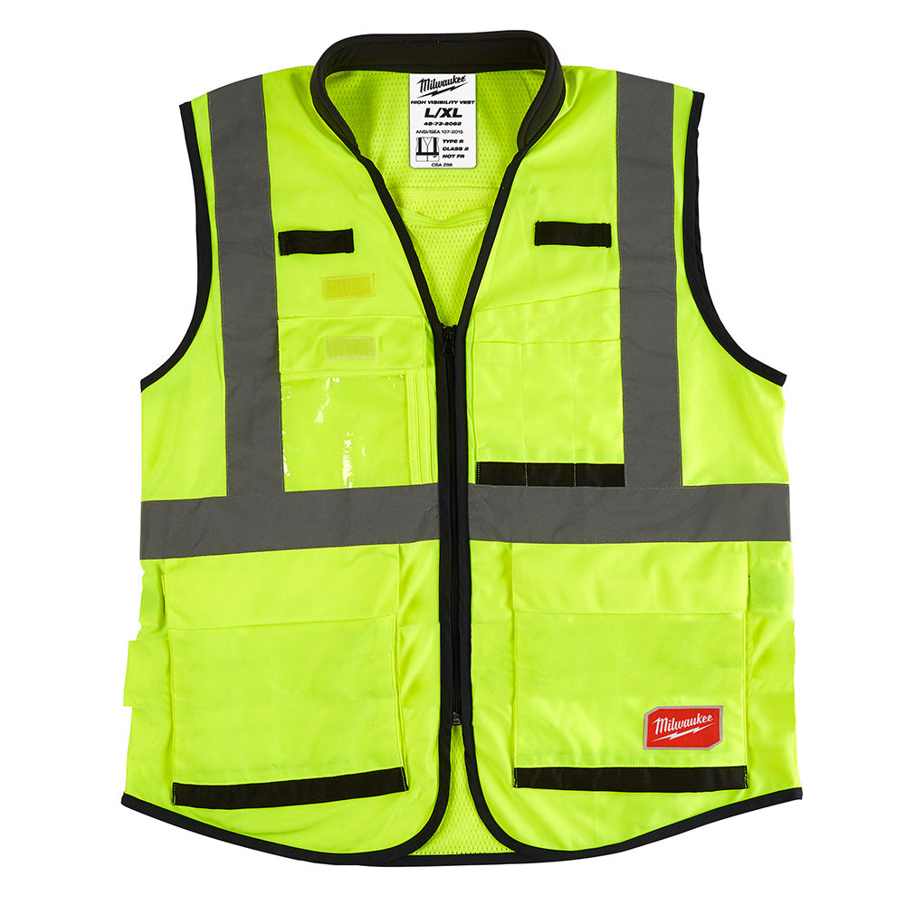 Milwaukee Electric (12) Prem Hi Vis Vest-Yellow-S/M - MLW-48-73-5081 | MFVCanada.com