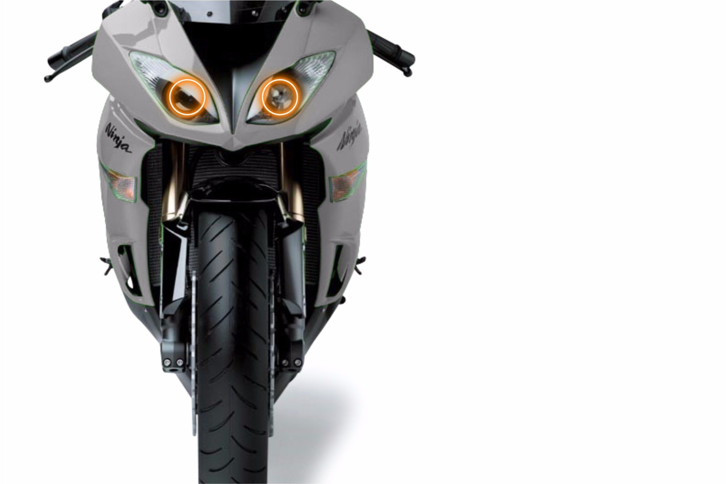 Kawasaki ZX-6R (09-12): Profile Prism Fitted Halos (Kit) EDC01200 | GarageAndFab.com