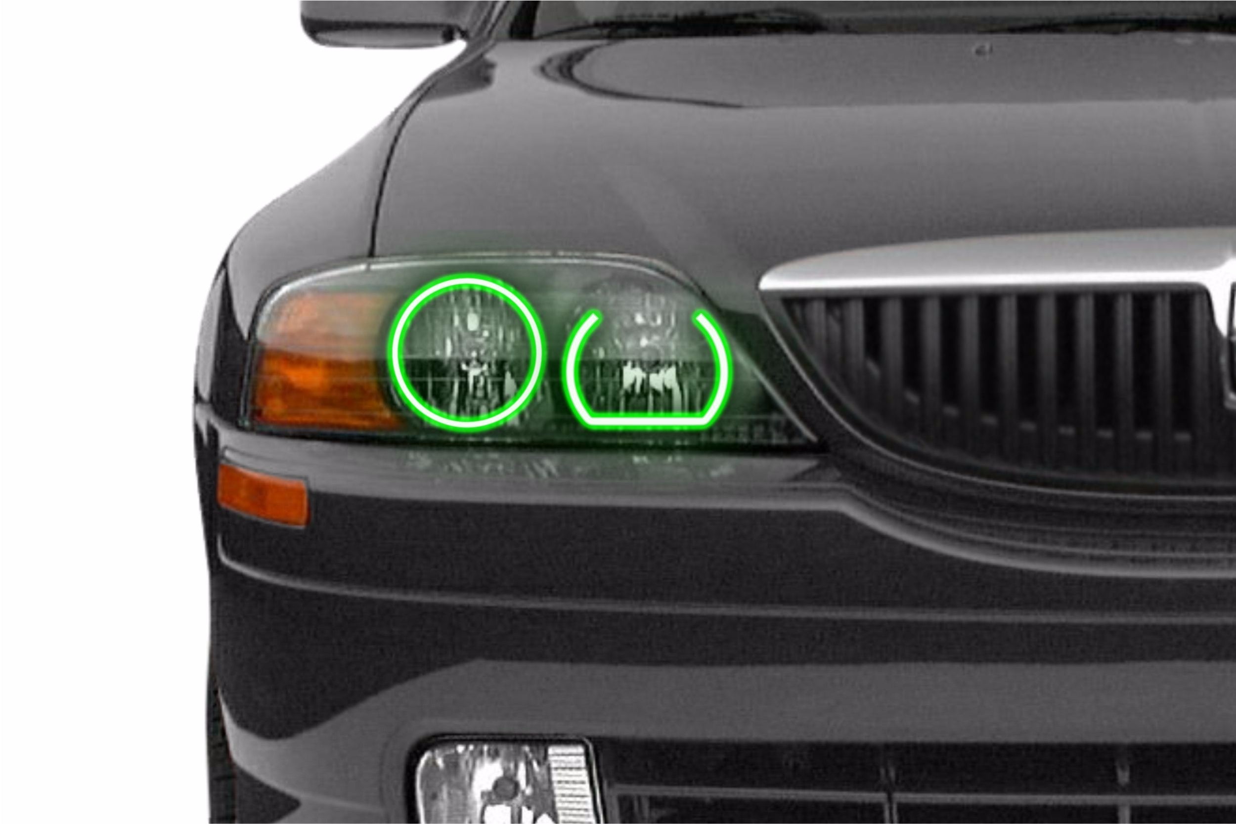 Lincoln LS (00-02): Profile Prism Fitted Halos (Kit) EDC01209 | GarageAndFab.com