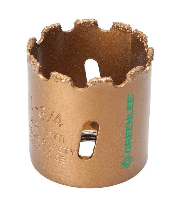 Greenlee Holesaw-1-3/4" Carbide Grit - GRE-725-1-3/4 | GarageAndFab.com
