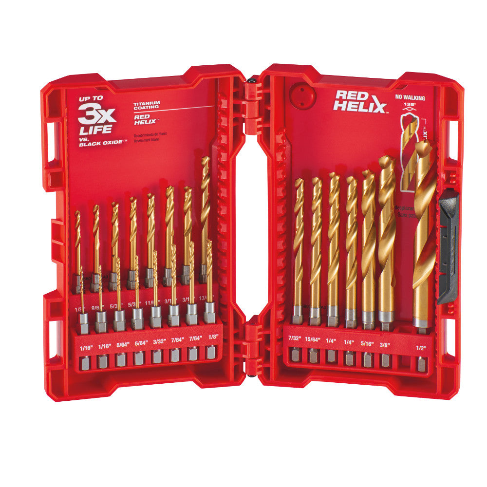 Milwaukee Electric 23-Pc Shockwave Impact Duty Titanium  Drill Bit Set, 1/16"-3/8" - MLW-48-89-4631 | MFVCanada.com