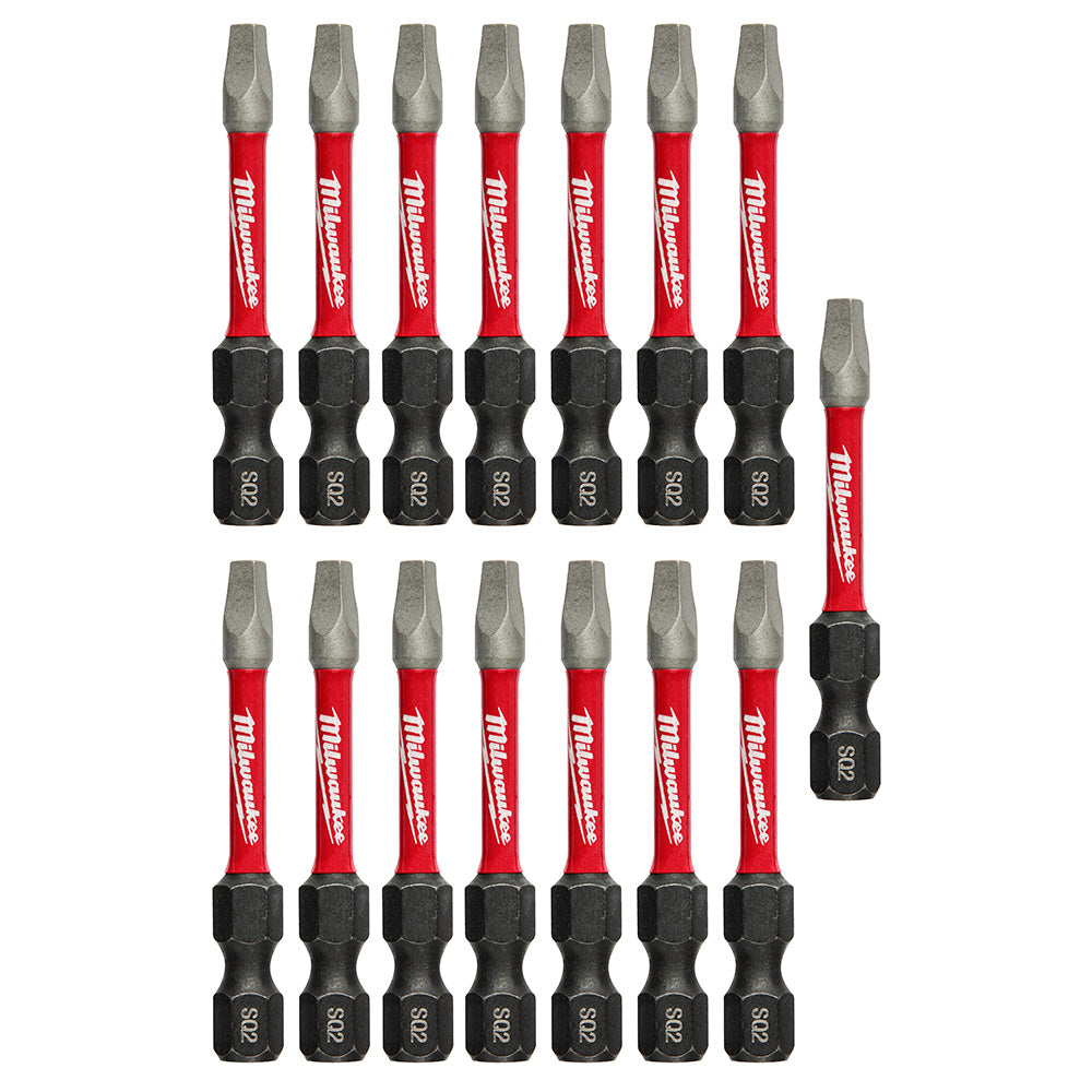 Milwaukee Electric 15Pk 2" Pwrench Bit Sq2 Tictac - MLW-48-32-5010 | MFVCanada.com